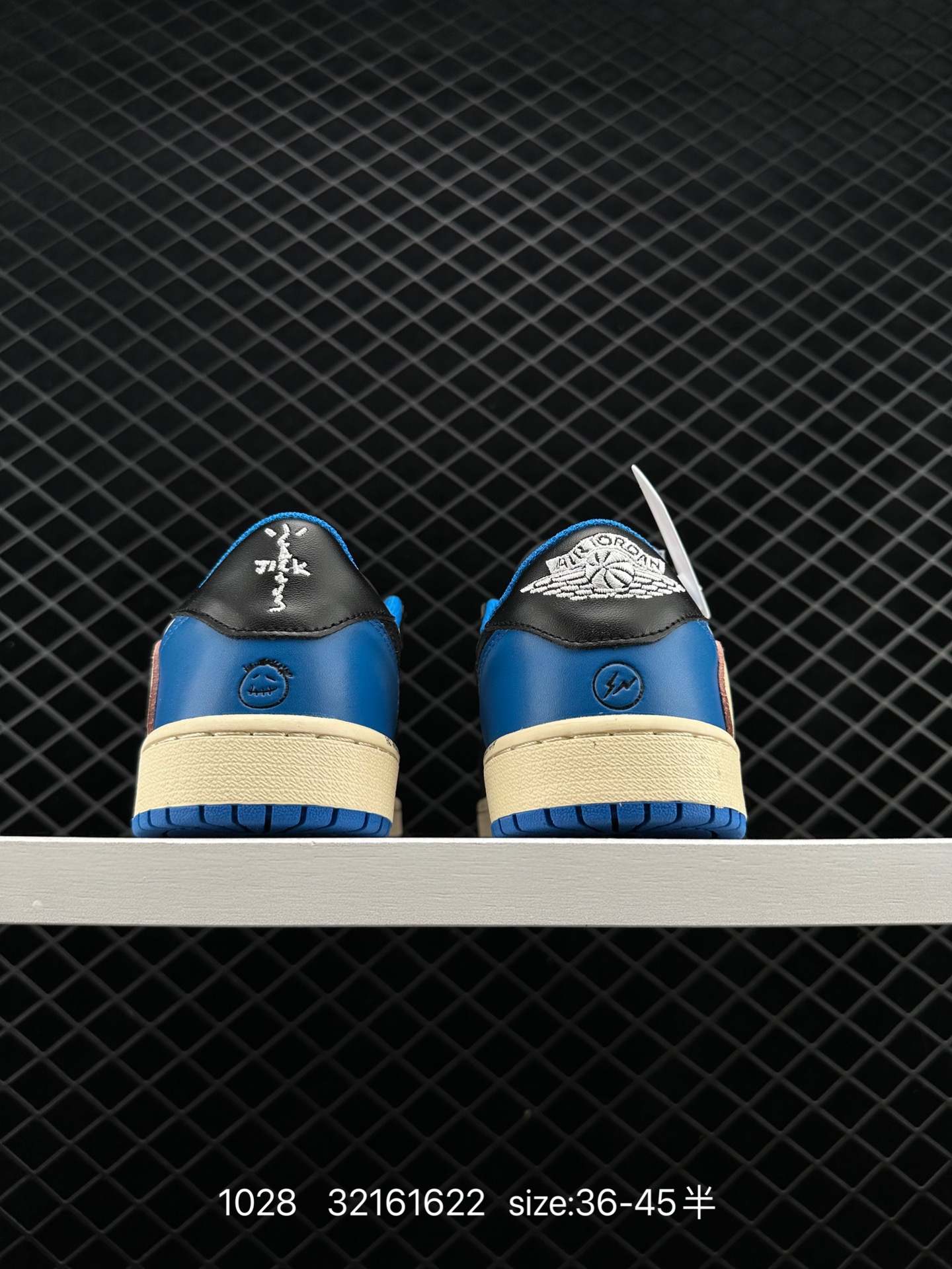 fragment design x Travis Scott x Nike Air Jordan 1 Low OG SP”Black/Green Toe“